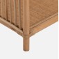 ΒΙΒΛΙΟΘΗΚΗ HM9552 ΑΠΟ ΦΥΣΙΚΟ RATTAN ΣΕ ΦΥΣΙΚΟ ΧΡΩΜΑ 80x40x182Υεκ.