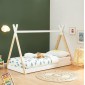 ΚΡΕΒΑΤΙ ΠΑΙΔΙΚΟ MUNK HM699.03 τ.MONTESSORI ΞΥΛΟ ΠΕΥΚΟΥ ΦΥΣΙΚΟ-ΛΕΥΚΟ- 190x90εκ