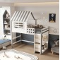 ΠΑΙΔΙΚΟ ΚΡΕΒΑΤΙ τ.MONTESSORI ΜΕ ΠΛΑΙΝΑ ΡΑΦΙΑ HOMI HM712 ΞΥΛΟ ΠΕΥΚΟΥ ΛΕΥΚΟ-ΓΚΡΙ-ΣΤΡΩΜΑ 90x190εκ