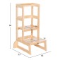 ΠΥΡΓΟΣ ΕΚΜΑΘΗΣΗΣ τ.MONTESSORI PEPE HM9291.01 ΞΥΛΟ ΠΕΥΚΟΥ ΦΥΣΙΚΟ 55x53x90Υεκ
