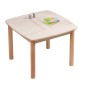 ΤΡΑΠΕΖΑΚΙ ΠΑΙΔΙΚΟ ΜΕ ΑΠΟΘ.ΧΩΡΟΥΣ RICKI HM18339.01 MDF & ΣΥΜΗΔΑ ΣΕ ΦΥΣΙΚΟ 65x65x47Υεκ