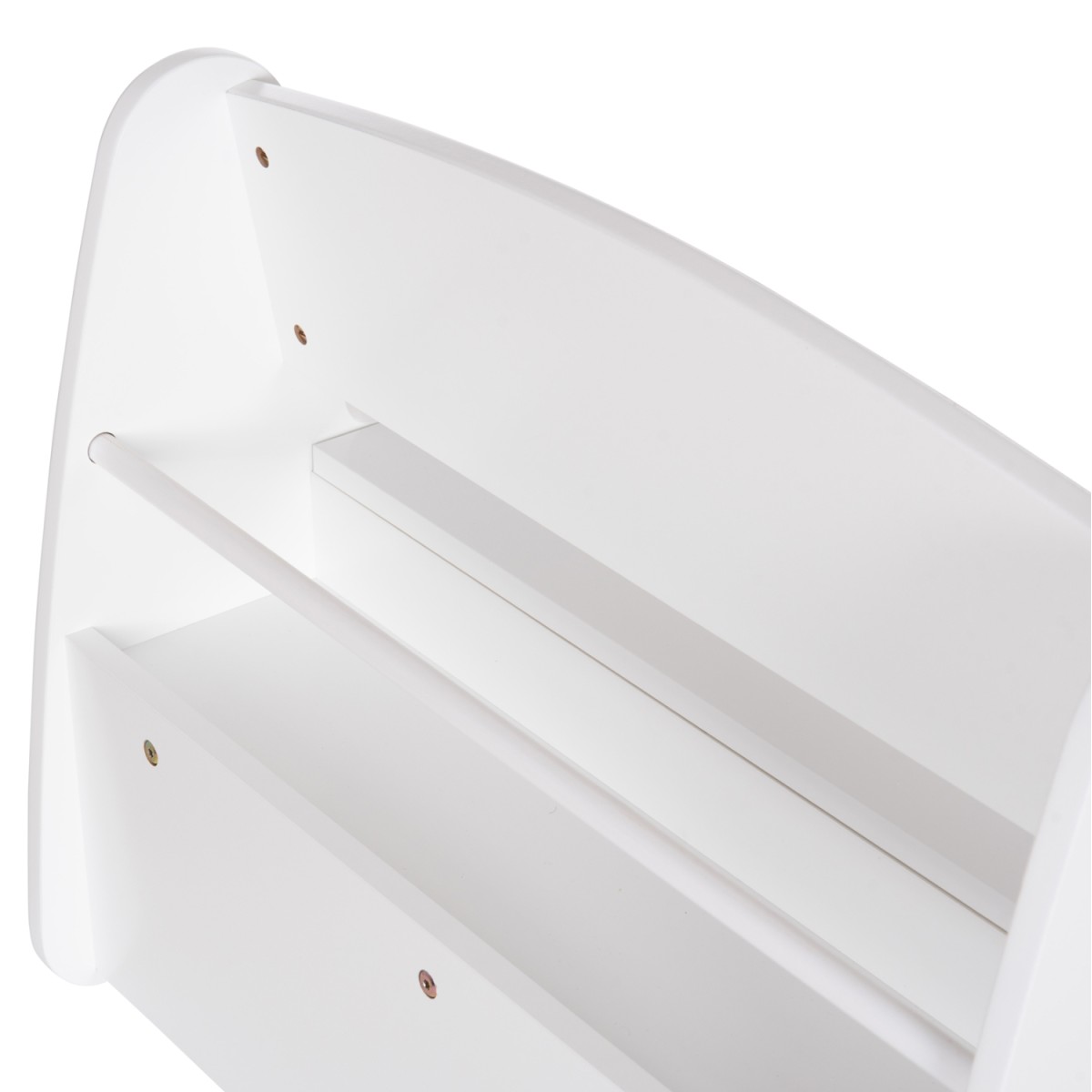 ΠΑΓΚΑΚΙ ΠΑΙΔΙΚΟ ΜΕ ΑΠΟΘ.ΧΩΡΟ RICKI HM18342.03 MDF & ΚΟΝΤΡΑΠΛΑΚΕ ΛΕΥΚΟ 63x43x47Υεκ