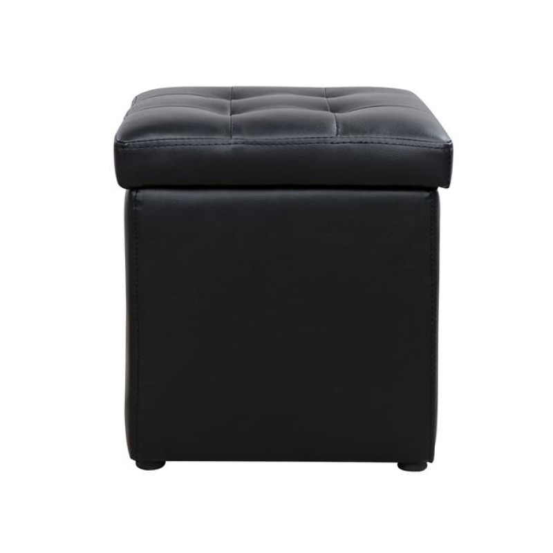 ΣΚΑΜΠΩ ΜΕ ΑΠΟΘΗΚΕΥΤΙΚΟ ΧΩΡΟ PU ΜΑΥΡΟ CUBE HM224.01 38x38x36.5Υεκ.