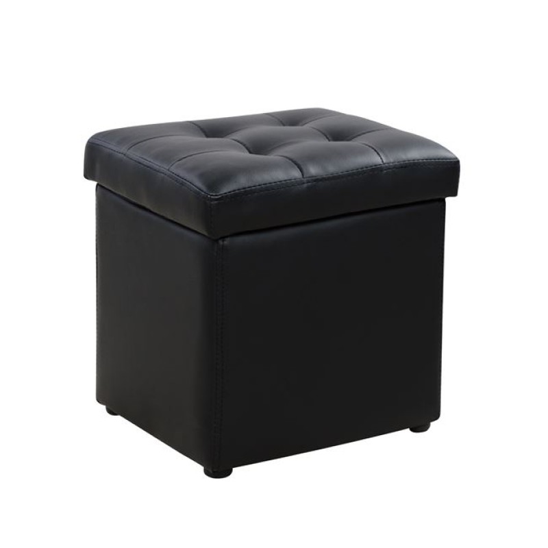 ΣΚΑΜΠΩ ΜΕ ΑΠΟΘΗΚΕΥΤΙΚΟ ΧΩΡΟ PU ΜΑΥΡΟ CUBE HM224.01 38x38x36.5Υεκ.