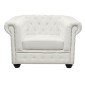 ΠΟΛΥΘΡΟΝΑ T.CHESTERFIELD HM3011.02 ΤΕΧΝΟΔΕΡΜΑ ΛΕΥΚΟ ΜΑΤ 110x90x73 εκ.