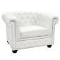 ΠΟΛΥΘΡΟΝΑ T.CHESTERFIELD HM3011.02 ΤΕΧΝΟΔΕΡΜΑ ΛΕΥΚΟ ΜΑΤ 110x90x73 εκ.