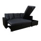 ΚΑΝΑΠΕΣ ΓΩΝΙΑ ΚΡΕΒΑΤΙ WAYNE 220x146x86Υεκ.HM3028.01 ΓΚΡΙ ΜΕ ΜΑΥΡΟ PU
