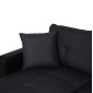 ΚΑΝΑΠΕΣ ΓΩΝΙΑ ΚΡΕΒΑΤΙ WAYNE 220x146x86Υεκ.HM3028.01 ΓΚΡΙ ΜΕ ΜΑΥΡΟ PU