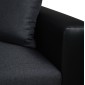 ΚΑΝΑΠΕΣ ΓΩΝΙΑ ΚΡΕΒΑΤΙ WAYNE 220x146x86Υεκ.HM3028.01 ΓΚΡΙ ΜΕ ΜΑΥΡΟ PU