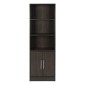 ΒΙΒΛΙΟΘΗΚΗ ΜΕΛΑΜΙΝΗΣ ENSLEY HM2027.01 ZEBRANO 60X30X180 εκ.