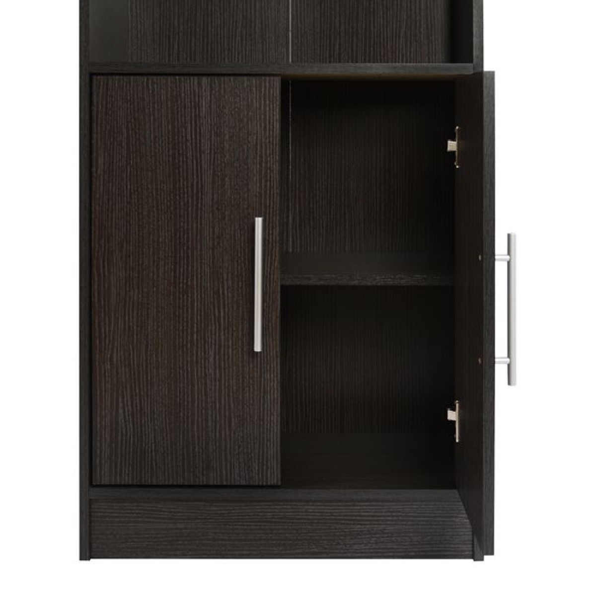 ΒΙΒΛΙΟΘΗΚΗ ΜΕΛΑΜΙΝΗΣ ENSLEY HM2027.01 ZEBRANO 60X30X180 εκ.