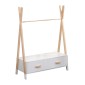 ΚΡΕΜΑΣΤΡΑ ΜΕ ΣΥΡΤΑΡΙΑ ΠΑΙΔΙΚH PASCHAL HM2491.03 ΜΕΛΑΜΙΝΗ-ΞΥΛΟ ΠΕΥΚΟΥ 80x40x130Υεκ