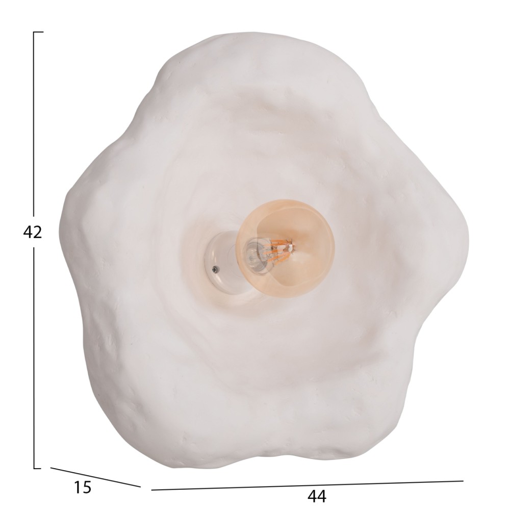 ΕΠΙΤΟΙΧΙΟ ΦΩΤΙΣΤΙΚΟ LUXON HM4701.02L FIBER CEMENT ΣΕ ΛΕΥΚΟ 44x15x42Υεκ.