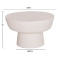 ΤΡΑΠΕΖΙ ΣΑΛΟΝΙΟΥ PIRSON HM18155.02 FIBER CEMENT ΣΕ ΛΕΥΚΟ--Φ60x36Υεκ.