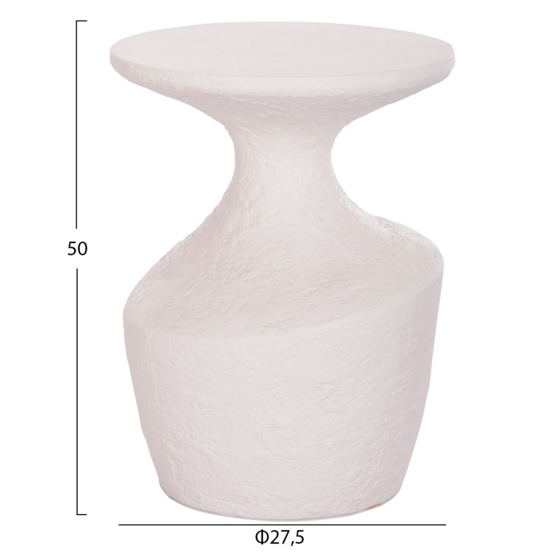 ΤΡΑΠΕΖΙ ΒΟΗΘΗΤΙΚΟ REBON HM18156.02S FIBER CEMENT ΣΕ ΛΕΥΚΟ--Φ27.5x50Υεκ.