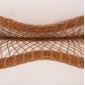 ΤΡΑΠΕΖΙ ΣΑΛΟΝΙΟΥ ANNA HM18157.02 FIBER CEMENT ΛΕΥΚΟ-ΦΥΣΙΚΟ RATTAN--Φ92x44.5Υεκ