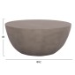 ΤΡΑΠΕΖΙ ΣΑΛΟΝΙΟΥ ΣΤΡΟΓΓΥΛΟ ALLAN HM18162.03 FIBER CEMENT ΣΕ ΓΚΡΙ--Φ92x49Υεκ.