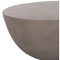 ΤΡΑΠΕΖΙ ΣΑΛΟΝΙΟΥ ΣΤΡΟΓΓΥΛΟ ALLAN HM18162.03 FIBER CEMENT ΣΕ ΓΚΡΙ--Φ92x49Υεκ.