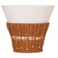ΤΡΑΠΕΖΙ ΣΑΛΟΝΙΟΥ PERRAL HM18164.02L FIBER CEMENT ΛΕΥΚΟ-ΦΥΣΙΚΟ RATTAN--Φ55x45Υεκ