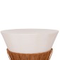 ΤΡΑΠΕΖΙ ΣΑΛΟΝΙΟΥ PERRAL HM18164.02L FIBER CEMENT ΛΕΥΚΟ-ΦΥΣΙΚΟ RATTAN--Φ55x45Υεκ