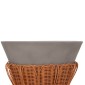 ΤΡΑΠΕΖΙ ΒΟΗΘΗΤΙΚΟ PERRAL HM18164.03S FIBER CEMENT ΓΚΡΙ-ΦΥΣΙΚΟ RATTAN--Φ42x36Υεκ
