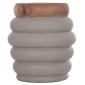ΣΚΑΜΠΟ PUFFAT HM18172.03 FIBER CEMENT ΓΚΡΙ- ΞΥΛΟ TEAK TOP Φ45x46Υεκ.