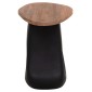 ΒΟΗΘΗΤΙΚΟ ΤΡΑΠΕΖΙ AIDA HM4692.01 FIBER CEMENT ΜΑΥΡΟ--ΞΥΛΟ TEAK TOP 47x60x59Υεκ
