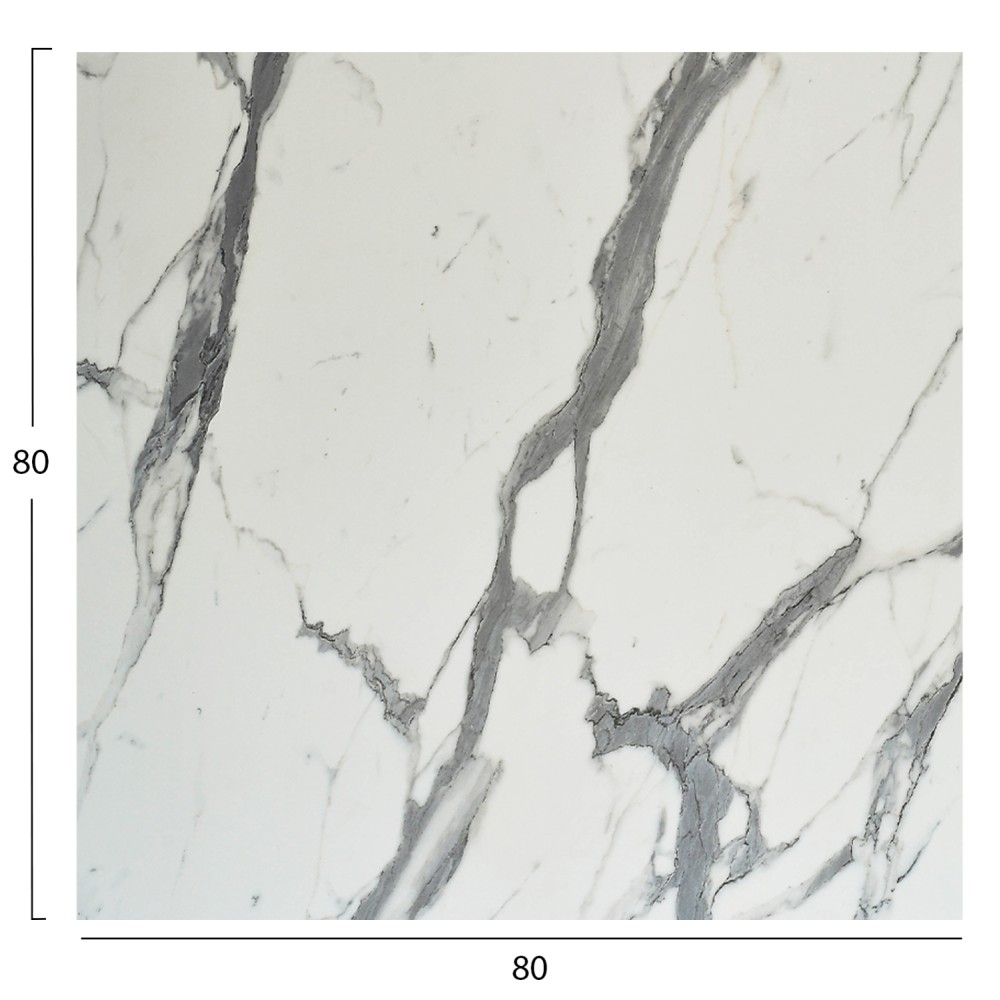 ΕΠΙΦΑΝΕΙΑ ΤΡΑΠΕΖΙΟΥ ΤΕΤΡΑΓΩΝΗ HPL HM5839.31 WHITE MARBLE 80x80εκ
