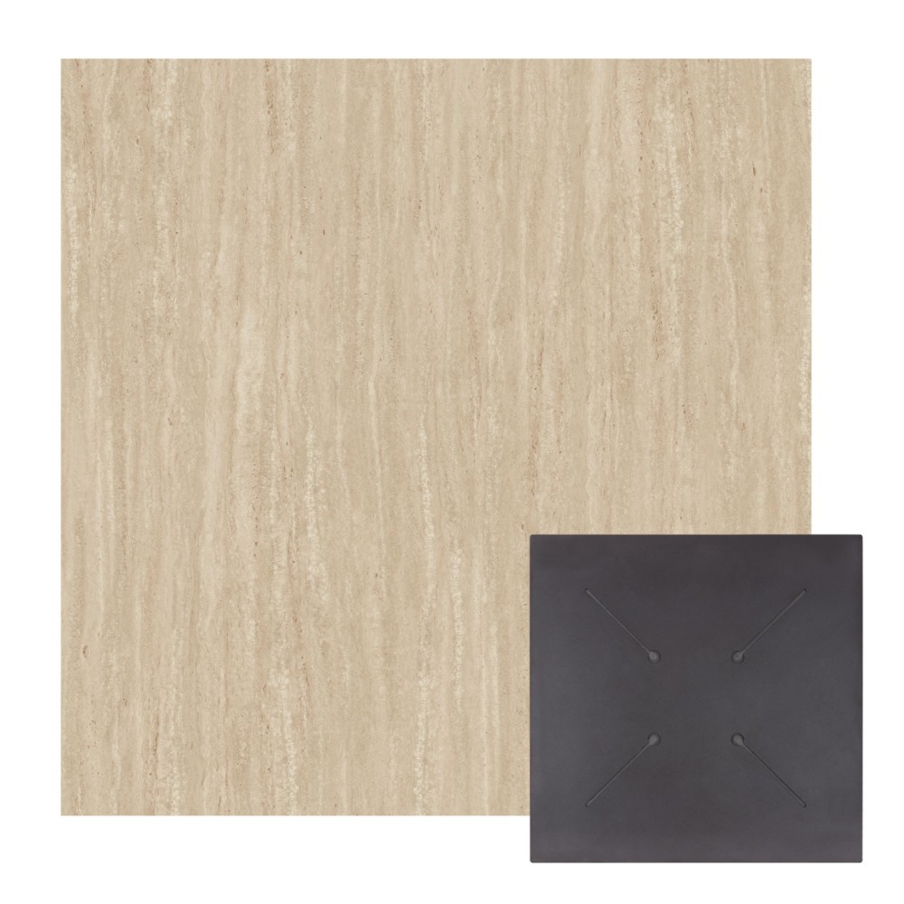 ΕΠΙΦΑΝΕΙΑ ΤΡΑΠΕΖΙΟΥ HPL ΤΕΤΡΑΓΩΝΗ HM5837.35 TRAVERTINE 60x60εκ.
