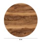 ΕΠΙΦΑΝΕΙΑ ΤΡΑΠΕΖΙΟΥ HPL ΣΤΡΟΓΓΥΛΗ HM5841.30 INDIAN SHESHAM Φ60εκ.