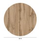 ΕΠΙΦΑΝΕΙΑ ΤΡΑΠΕΖΙΟΥ HPL ΣΤΡΟΓΓΥΛΗ HM5842.36 SONAMA OAK Φ70εκ.