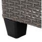ΣΕΤ ΣΑΛΟΝΙ ΓΩΝΙΑ & ΤΡΑΠΕΖΙ CARSON HM6078.01 ΓΚΡΙ ΣΥΝΘ.RATTAN-ΜΑΞΙΛΑΡΙΑ