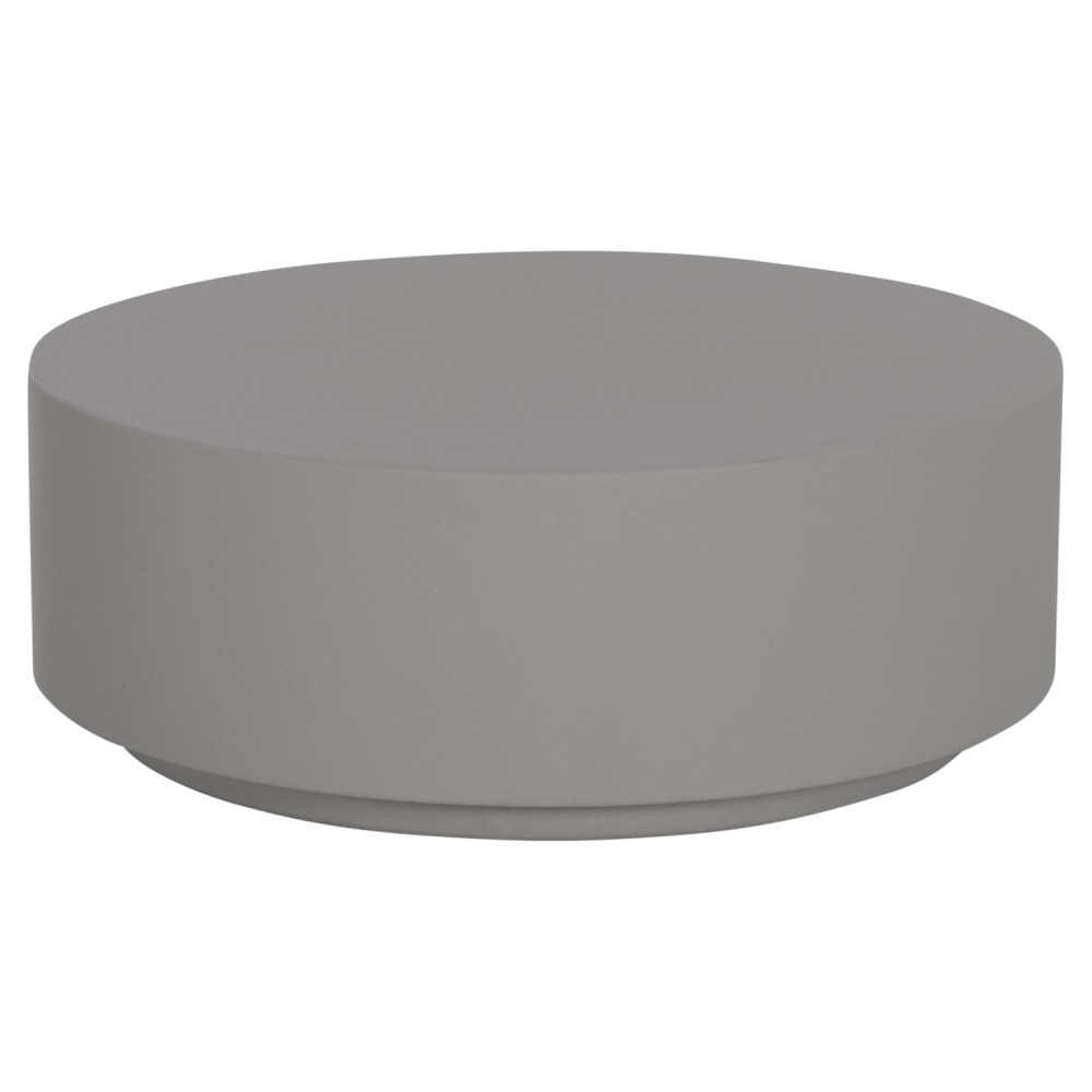 ΤΡΑΠΕΖΙ ΜΕΣΗΣ FIBER CEMENT ΣΤΡΟΓΓΥΛΟ KYOKO HM6579.01 ΓΚΡΙ Φ90x30Υεκ.