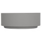 ΤΡΑΠΕΖΙ ΜΕΣΗΣ FIBER CEMENT ΣΤΡΟΓΓΥΛΟ KYOKO HM6579.01 ΓΚΡΙ Φ90x30Υεκ.