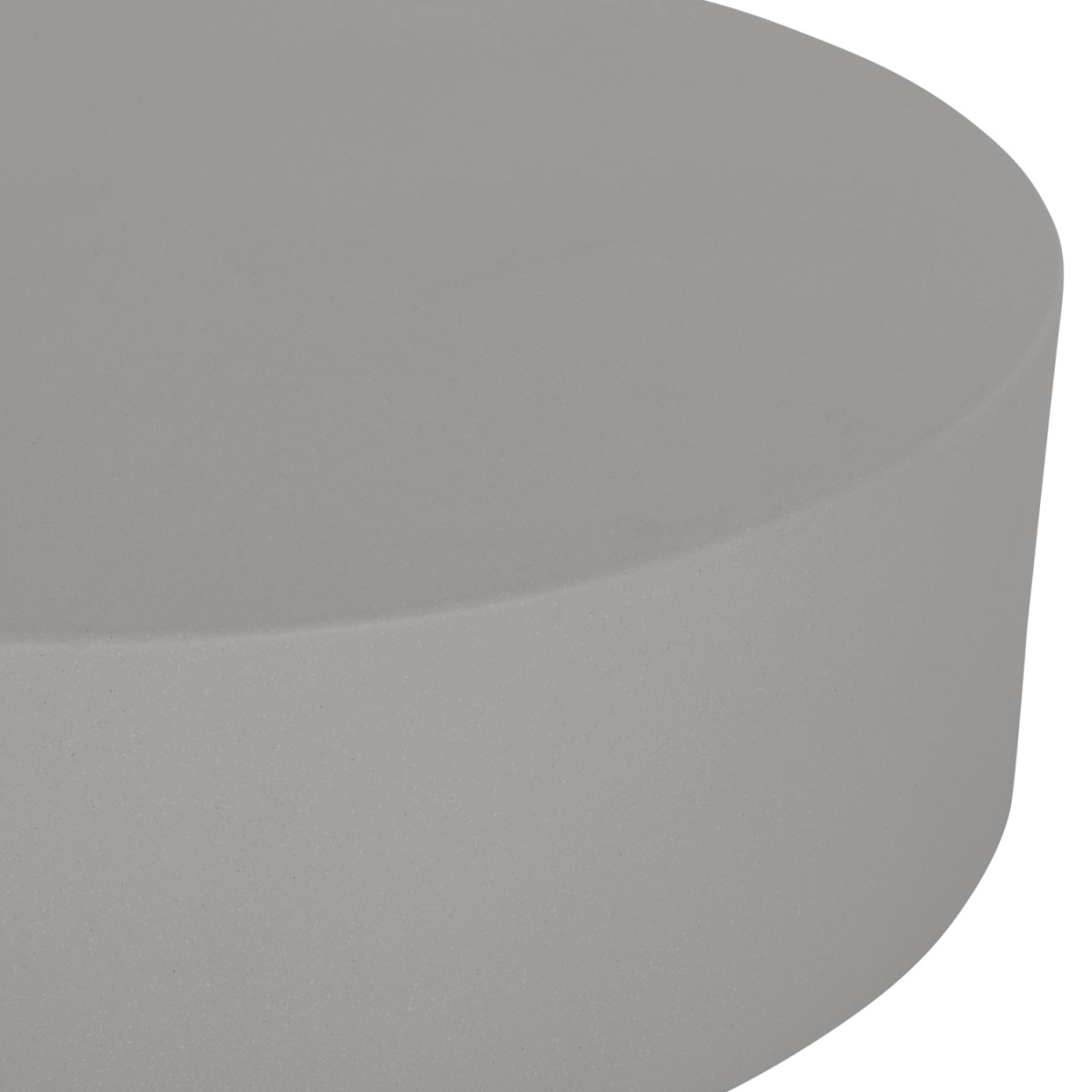 ΤΡΑΠΕΖΙ ΜΕΣΗΣ FIBER CEMENT ΣΤΡΟΓΓΥΛΟ KYOKO HM6579.01 ΓΚΡΙ Φ90x30Υεκ.