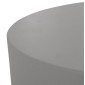 ΤΡΑΠΕΖΙ ΜΕΣΗΣ FIBER CEMENT ΣΤΡΟΓΓΥΛΟ KYOKO HM6579.01 ΓΚΡΙ Φ90x30Υεκ.