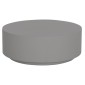 ΤΡΑΠΕΖΙ ΜΕΣΗΣ FIBER CEMENT ΣΤΡΟΓΓΥΛΟ KYOKO HM6579.01 ΓΚΡΙ Φ90x30Υεκ.