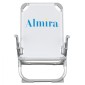 ΚΑΡΕΚΛΑΚΙ ΠΑΡΑΛΙΑΣ ΨΗΛΗ ΠΛΑΤΗ ALMIRA HM5053.03 ΒΑΡΕΩΣ ΤΥΠΟΥ ΛΕΥΚΟ ΑΛΟΥΜΙΝΙΟΥ 56x70x66 εκ.