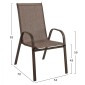 ΠΟΛΥΘΡΟΝΑ LEON ΜΕΤΑΛΛΙΚΗ ΜΕ ΚΑΦΕ TEXTLINE HM5000.02 55x72x91cm
