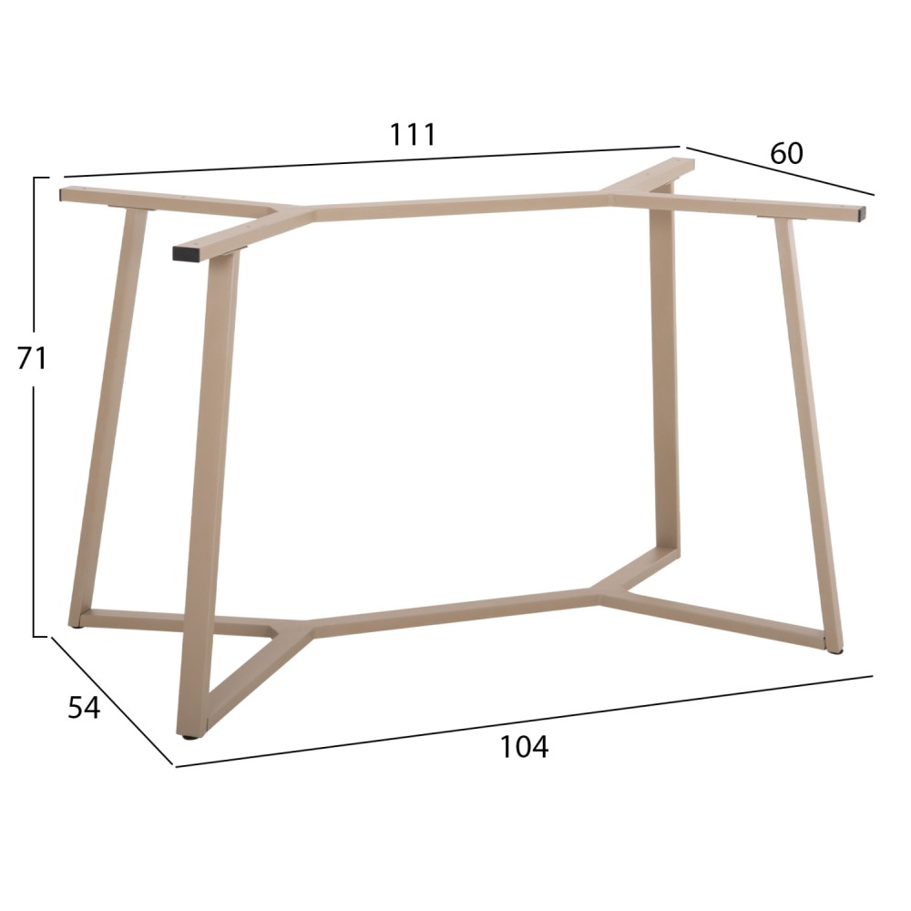 ΒΑΣΗ ΤΡΑΠΕΖΙΟΥ HM471.25 ΜΕΤΑΛΛΙΚΗ ΣΕ ΚΑΠΟΥΤΣΙΝΟ 111x60x71Υεκ.