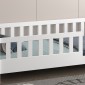 ΚΡΕΒΑΤΙ ΠΑΙΔΙΚΟ HOUSER HM740.03 τ.MONTESSORI ΞΥΛΟ ΠΕΥΚΟ ΛΕΥΚΟ--ΓΙΑ 190x90εκ