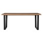 ΣΕΤ ΤΡΑΠΕΖΑΡΙΑΣ 7ΤΜΧ ASTORIA HM10933.02 MDF TOP--ΥΦΑΣΜΑ ΜΠΕΖ/ΚΑΦΕ & ΜΕΤΑΛΛΟ ΜΑΥΡΟ