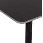 ΣΕΤ ΤΡΑΠΕΖΑΡΙΑΣ 5ΤΜΧ DETTON HM10940.01 ΚΕΡΑΜΙΚΟ TOP--ΥΦΑΣΜΑ ΓΚΡΙ & ΜΕΤΑΛ.ΠΟΔΙΑ ΜΑΥΡΑ