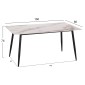 ΣΕΤ ΤΡΑΠΕΖΑΡΙΑΣ 5ΤΜΧ DETTON HM10951.02 ΚΕΡΑΜΙΚΟ TOP--ΥΦΑΣΜΑ ΜΠΕΖ/ΚΑΦΕ & ΜΕΤΑΛ.ΠΟΔΙΑ