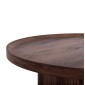 ΣΕΤ 2ΤΜΧ ΤΡΑΠΕΖΙΑ ΣΑΛΟΝΙΟΥ MARGON HM21084 MDF ΣΚΟΥΡΟ ΚΑΦΕ Φ80εκ & Φ45εκ