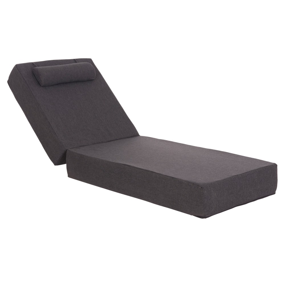 ΜΑΞΙΛΑΡΙ ΞΑΠΛΩΣΤΡΑΣ KIHEI HM21094.03 OLEFIN ΣΚΟΥΡΟ ΓΚΡΙ ΜΕ FOAM 198x70x20Υεκ