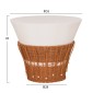 ΣΕΤ 2ΤΜΧ ΒΟΗΘΗΤΙΚΑ ΤΡΑΠΕΖΙΑ PERRAL HM21138.02 FIBER CEMENT ΛΕΥΚΟ-ΦΥΣΙΚΟ RATTAN