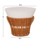 ΣΕΤ 2ΤΜΧ ΒΟΗΘΗΤΙΚΑ ΤΡΑΠΕΖΙΑ PERRAL HM21138.02 FIBER CEMENT ΛΕΥΚΟ-ΦΥΣΙΚΟ RATTAN