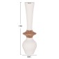 ΔΙΑΚΟΣΜΗΤΙΚΟ ΒΑΖΟ ΔΑΠΕΔΟΥ NEBULA HM4660.02M FIBER CEMENT ΛΕΥΚΟ--ΞΥΛΟ ΤΕΑΚ Φ45x148Υεκ