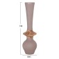 ΔΙΑΚΟΣΜΗΤΙΚΟ ΒΑΖΟ ΔΑΠΕΔΟΥ NEBULA HM4660.05M FIBER CEMENT TAUPE--ΞΥΛΟ ΤΕΑΚ Φ45x148Υεκ
